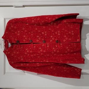 Chico's Red Brocade